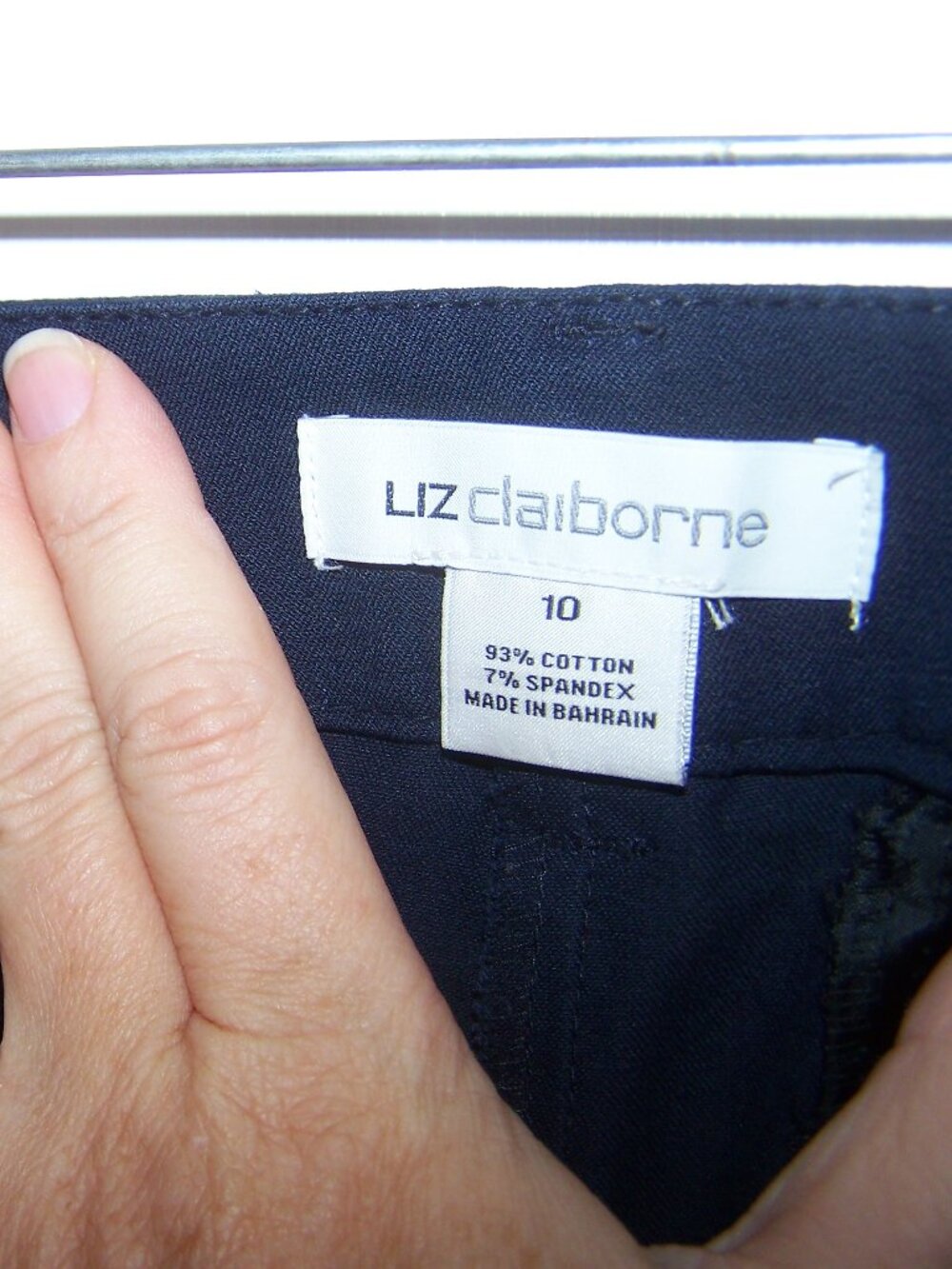 Liz Claiborne Emma Mid Rise Slim Fit Pant Sz 10 - Picture 8 of 8